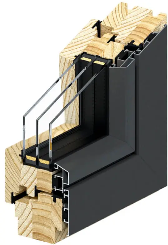 Dřevohliníková okna RI® WOOD-ALU LINEAR 78 a 92