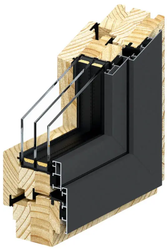 Dřevohliníková okna RI® WOOD-ALU QUADRAT 78 a 92